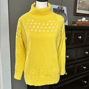 Sunny Yellow Turtleneck Sweater